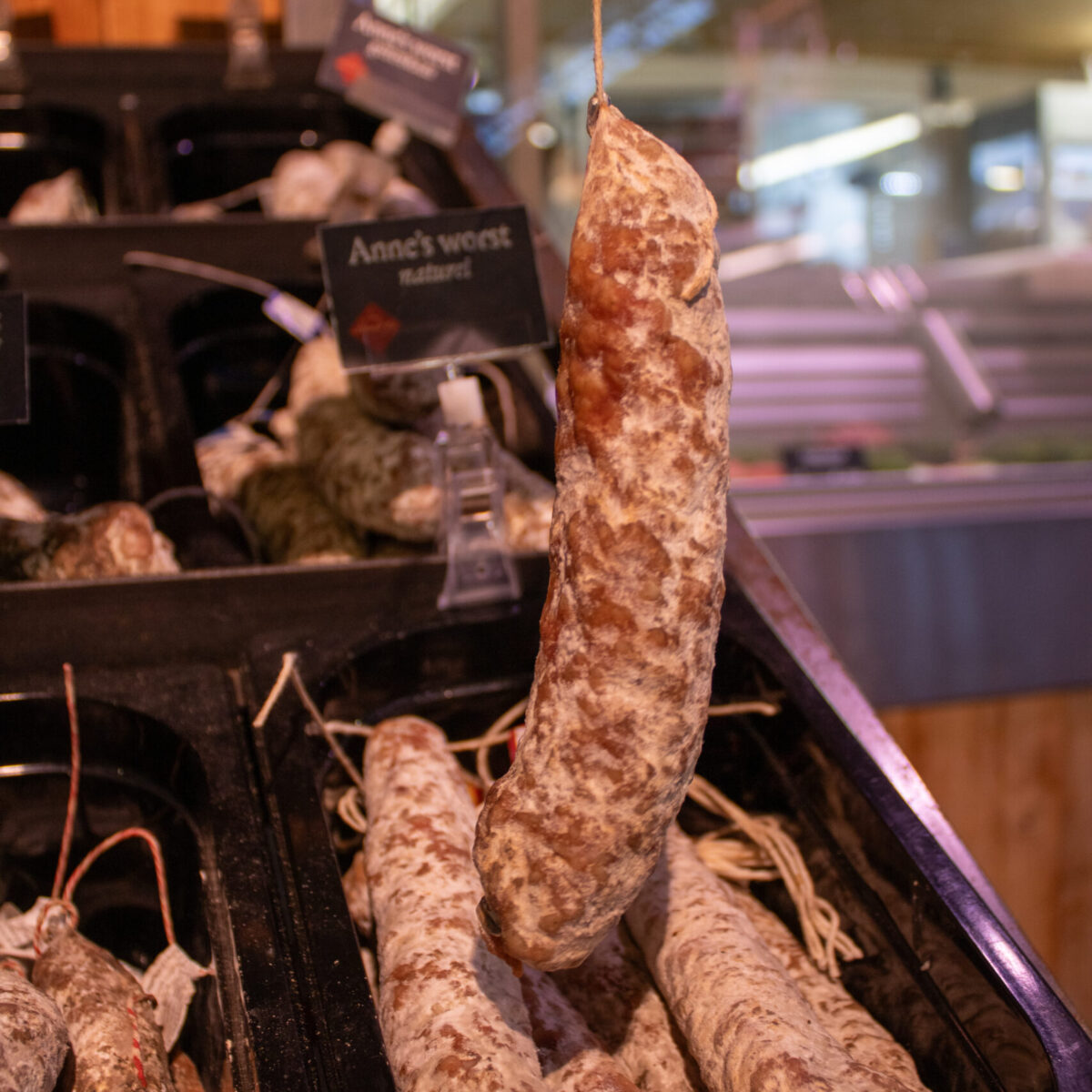 Gedroogde worst naturel van onze held Anne